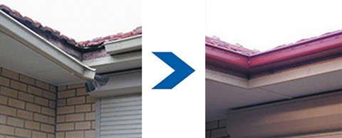 Modern Group - Gutter & Downpipe Repairs Before & After